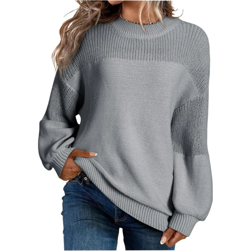 🎨Classic Solid Color, Versatile & Stylish👚 Women's Solid Knit Sweater – Minimalist Design, Easy to Match ✨
