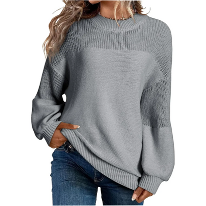 🎨Classic Solid Color, Versatile & Stylish👚 Women's Solid Knit Sweater – Minimalist Design, Easy to Match ✨