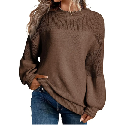 🎨Classic Solid Color, Versatile & Stylish👚 Women's Solid Knit Sweater – Minimalist Design, Easy to Match ✨