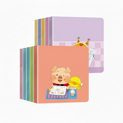 10 bucăți👼📚Set interactiv de cărți educative pentru copii mici