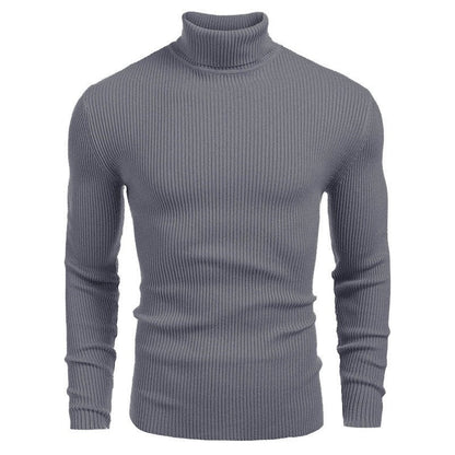 👔Slim & Versatile, 13 Colors🧶 Men's Turtleneck Sweater – Classic Solid, Business & Casual ✨