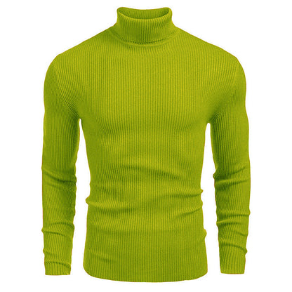 👔Slim & Versatile, 13 Colors🧶 Men's Turtleneck Sweater – Classic Solid, Business & Casual ✨