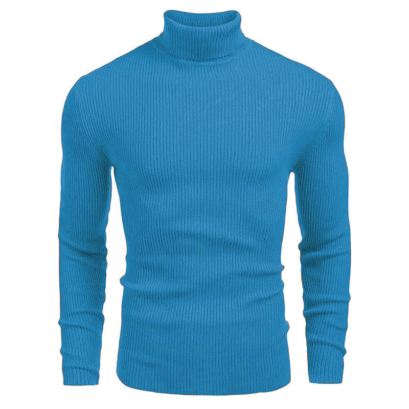 👔Slim & Versatile, 13 Colors🧶 Men's Turtleneck Sweater – Classic Solid, Business & Casual ✨