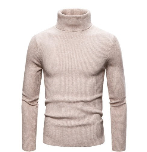 👔Slim & Versatile, 13 Colors🧶 Men's Turtleneck Sweater – Classic Solid, Business & Casual ✨