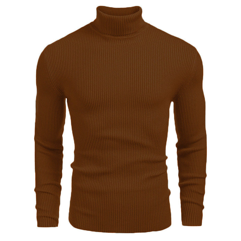 👔Slim & Versatile, 13 Colors🧶 Men's Turtleneck Sweater – Classic Solid, Business & Casual ✨