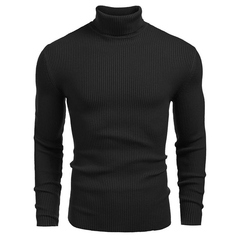 👔Slim & Versatile, 13 Colors🧶 Men's Turtleneck Sweater – Classic Solid, Business & Casual ✨