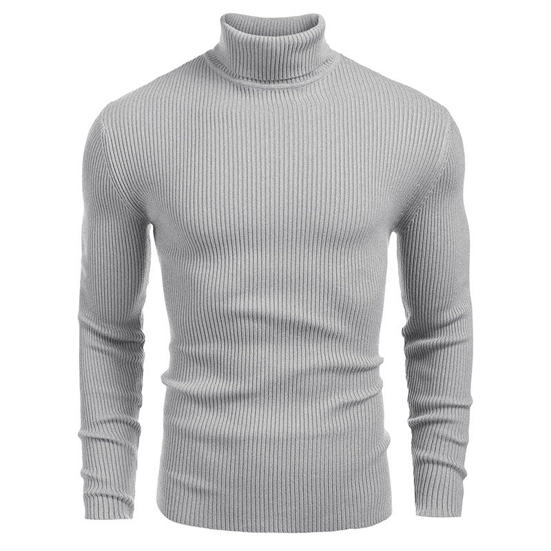 👔Slim & Versatile, 13 Colors🧶 Men's Turtleneck Sweater – Classic Solid, Business & Casual ✨