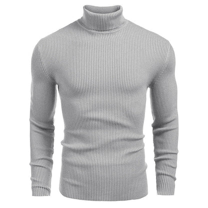 👔Slim & Versatile, 13 Colors🧶 Men's Turtleneck Sweater – Classic Solid, Business & Casual ✨