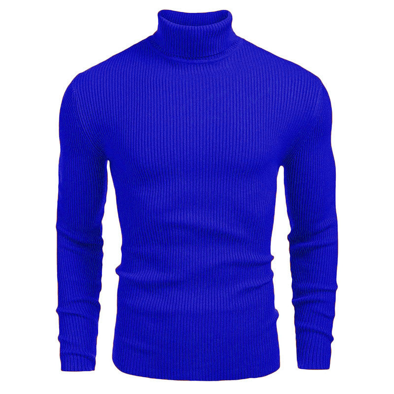 👔Slim & Versatile, 13 Colors🧶 Men's Turtleneck Sweater – Classic Solid, Business & Casual ✨