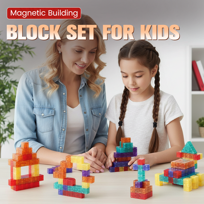 🧩 Set de Cuburi Magnetice STEM pentru Copii! ⚡