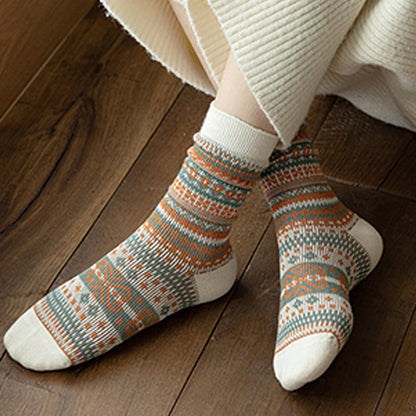 ✨7 pairs🧦Fall & Winter Warmth, Retro Long Socks