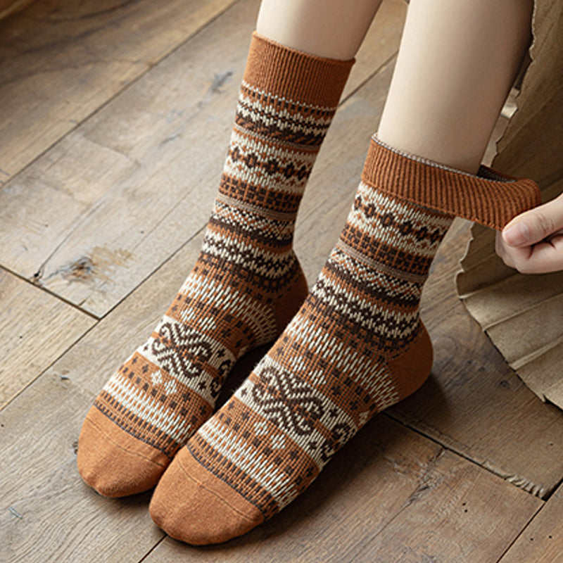 ✨7 pairs🧦Fall & Winter Warmth, Retro Long Socks
