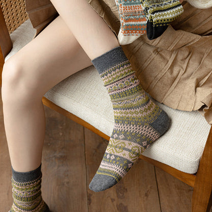 ✨7 pairs🧦Fall & Winter Warmth, Retro Long Socks