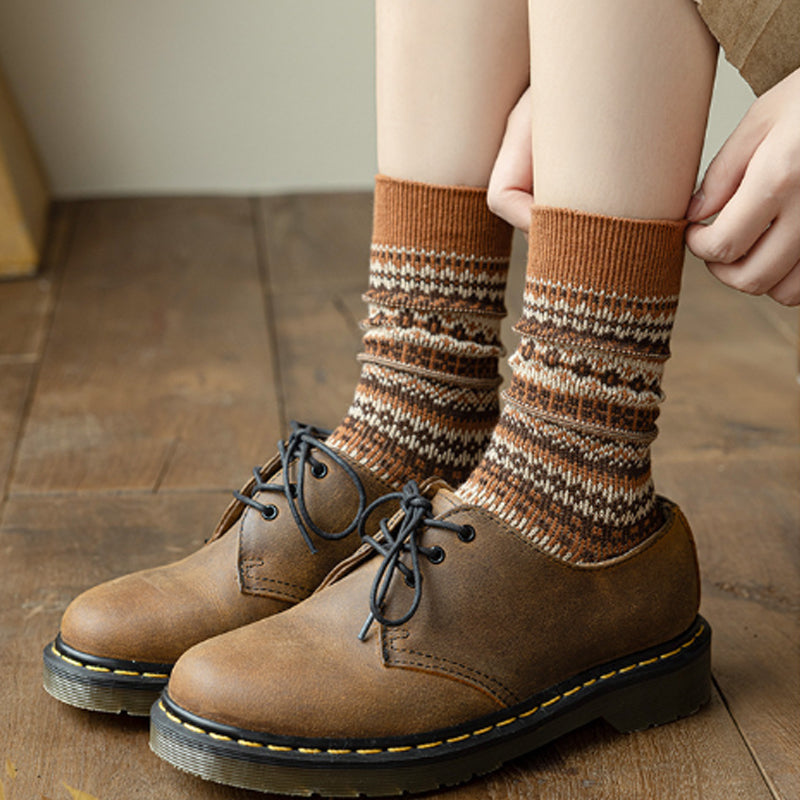 ✨7 pairs🧦Fall & Winter Warmth, Retro Long Socks