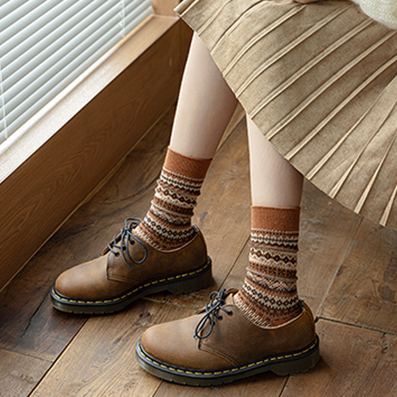 ✨7 pairs🧦Fall & Winter Warmth, Retro Long Socks