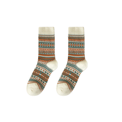 ✨7 pairs🧦Fall & Winter Warmth, Retro Long Socks