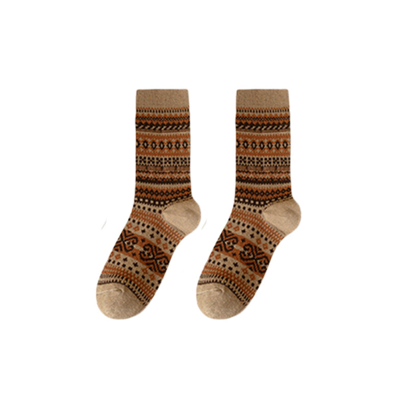 ✨7 pairs🧦Fall & Winter Warmth, Retro Long Socks