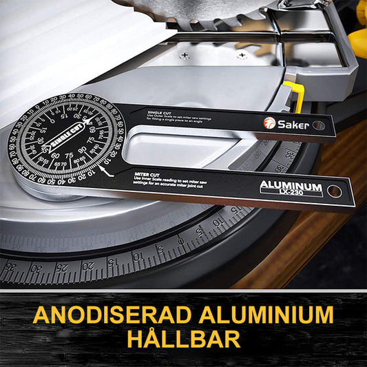 📏 Transportor din Aluminiu de 7 Inch pentru Fierăstrău cu Disc | Găsitor de Unghiuri de Precizie!