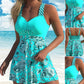 🌊 Costum de baie detașabil cu top cu bretele și șorturi de baie mulate 👙