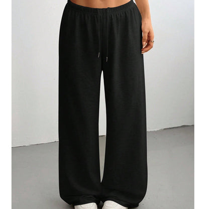 👖Wide-Leg Comfort, Adjustable Drawstring🌀 Women's Wide-Leg Sports Pants – Loose Fit & Soft Polyester | Everyday Casual Ease ✨