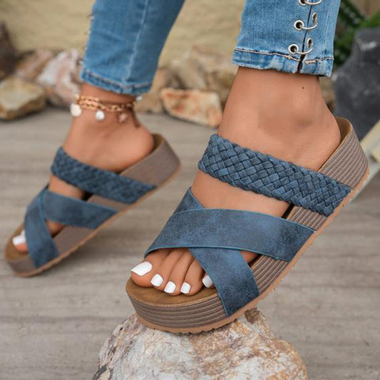 👡 Sandale cu Curele Duble și Platformă – Stil Estival de Top! ☀️