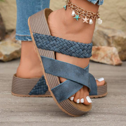 👡 Sandale cu Curele Duble și Platformă – Stil Estival de Top! ☀️