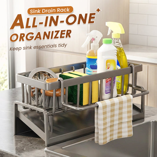🍽️✨ Suport de Scurgere Multifuncțional pentru Chiuvetă – Bucătărie Uscată și Organizată! 💧🏡