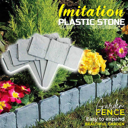 🧱 Gard de Grădină Imitație Piatră: Aspect Realist, Montaj Rapid Fără Beton & Sistem Modular Extensibil! 🌿✨
