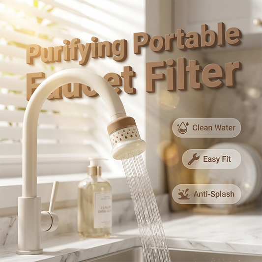 💧🔥 Filtru de Apă Portabil pentru Robinet – Apă Curată și Sănătoasă Oriunde! 🚰✨