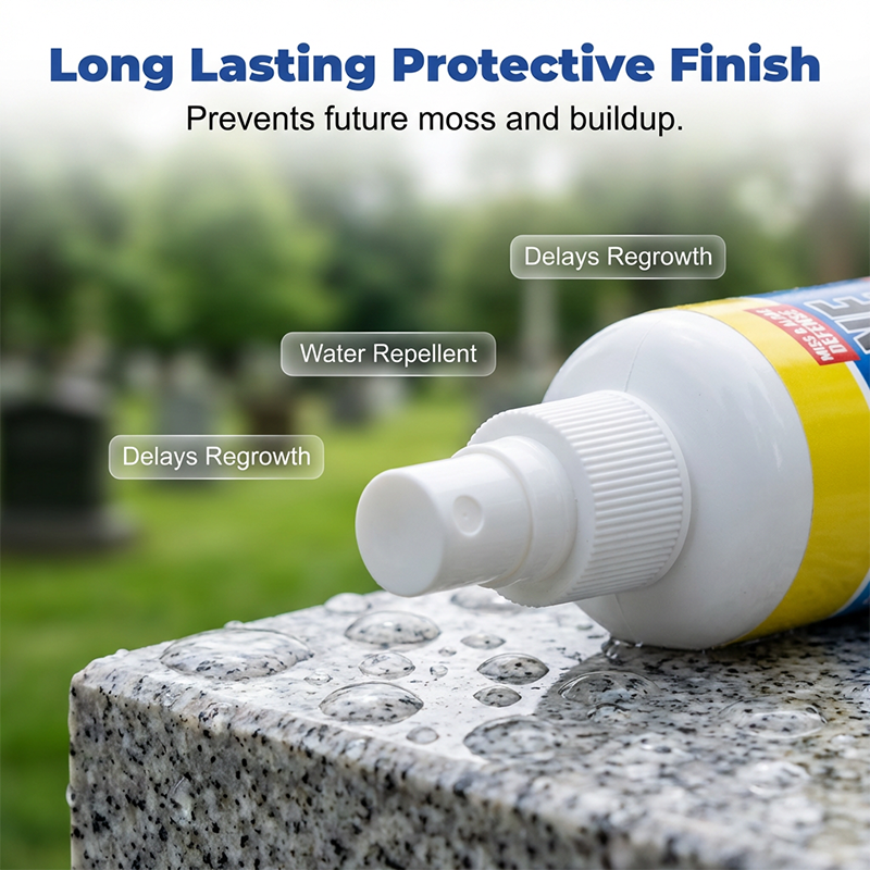 💖LAST DAY SALE 50% OFF!!🧽Restores Luster, Safe for All Stone🌿 Headstone Restoration Cleaning Spray – Professional Formula | Instantly Removes Moss, Algae & Stains, Brings Back Natural Beauty ✨