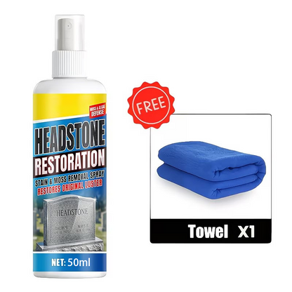 💖LAST DAY SALE 50% OFF!!🧽Restores Luster, Safe for All Stone🌿 Headstone Restoration Cleaning Spray – Professional Formula | Instantly Removes Moss, Algae & Stains, Brings Back Natural Beauty ✨