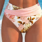 🌸✨ Set Bikini cu Talie Înaltă și Imprimeu Floral – Nou & Ofertă Specială! 👙☀️