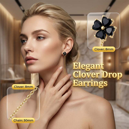 🔥2026 New Arrival ＆ Hot Sale ＆ 50％ Off🔥Elegant Four-Leaf Clover Threader Earrings