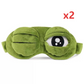 😴 Somn perfect? Mască 3D broscuță moale! 🐸