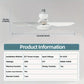 💡❄️ Ventilator de Tavan Portabil 2-în-1 cu Lumină – Răcire & Iluminare cu Telecomandă! 🏕️🔋