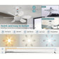 💡❄️ Ventilator de Tavan Portabil 2-în-1 cu Lumină – Răcire & Iluminare cu Telecomandă! 🏕️🔋