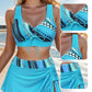👙 Costum de baie sexy din trei piese pentru femei – Stil îndrăzneț și încredere maximă pe plajă sau la piscină! 🏖️