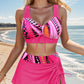 👙 Costum de baie sexy din trei piese pentru femei – Stil îndrăzneț și încredere maximă pe plajă sau la piscină! 🏖️