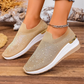 👟 Pantofi sport slip-on cu fluturi cu strasuri pentru femei - Strălucește la fiecare pas  ✨