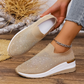 👟 Pantofi sport slip-on cu fluturi cu strasuri pentru femei - Strălucește la fiecare pas  ✨