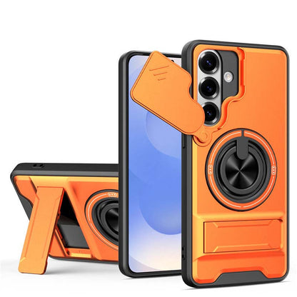 🛡️📱Husă de protecție rezistentă, cu capac pentru cameră și inel de prindere