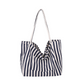 👜✨ Geantă Tote Clasică cu Dungi Verticale – Stil de Plajă, Încăpătoare și Perfectă pentru Cumpărături! 🏖️🛍️
