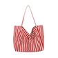 👜✨ Geantă Tote Clasică cu Dungi Verticale – Stil de Plajă, Încăpătoare și Perfectă pentru Cumpărături! 🏖️🛍️