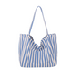 👜✨ Geantă Tote Clasică cu Dungi Verticale – Stil de Plajă, Încăpătoare și Perfectă pentru Cumpărături! 🏖️🛍️