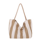 👜✨ Geantă Tote Clasică cu Dungi Verticale – Stil de Plajă, Încăpătoare și Perfectă pentru Cumpărături! 🏖️🛍️