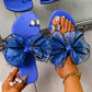 👡✨ Sandale de Plajă Elegante, cu Fundiță și Talpă Plată – Confort Absolut, Stil Fermecător și Pași Ușori! 🌊🎀