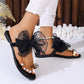 👡✨ Sandale de Plajă Elegante, cu Fundiță și Talpă Plată – Confort Absolut, Stil Fermecător și Pași Ușori! 🌊🎀