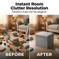 📦✨ Cub de Depozitare Multifuncțional cu Scaun Tapițat – Spațiu Ascuns, Confort Maxim și Design Modern! 🛋️💡