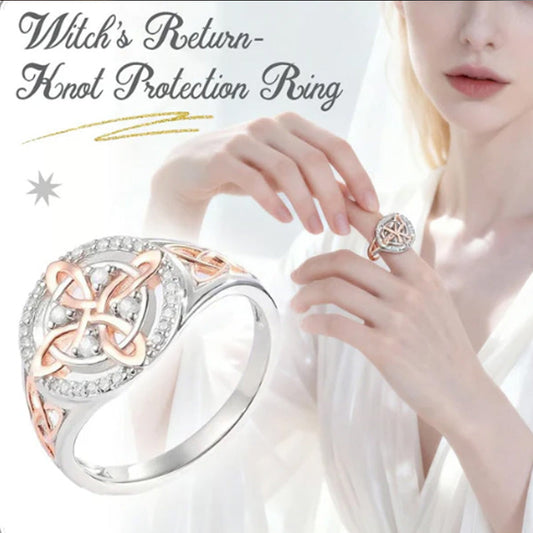 💍✨ Inel Elegant cu Model Celtic și Zirconiu Bicolor – Design Unic, Strălucire Fascinantă și Simbol al Eternității! 🌿👑
