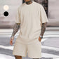 👕✨ Set de Vară pentru Bărbați (2 Piese) – Tricou Oversize cu Umeri Căzuți și Pantaloni Scurți cu Șnur: Stil Relaxat, Confort Absolut! 🩳😎